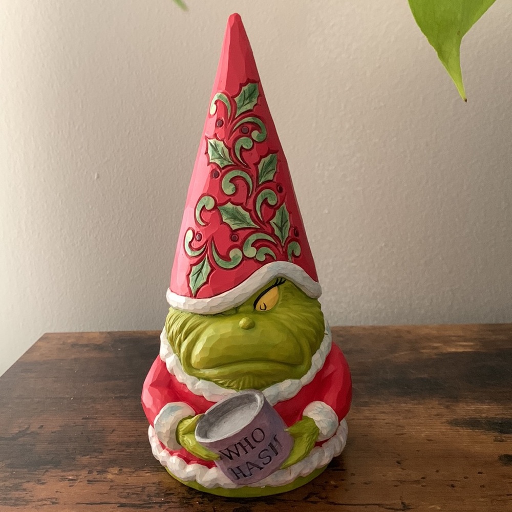 Jim Shore Grinch Gnome with Who Hash. 🎄